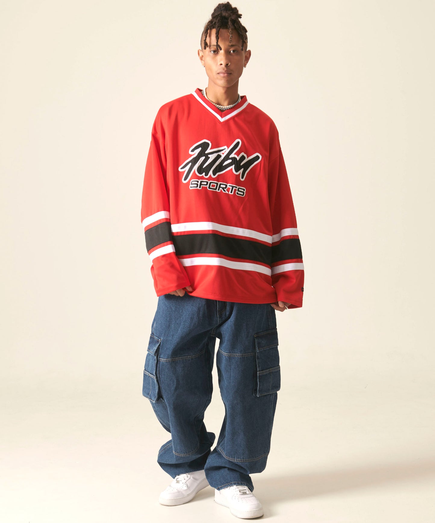 DENIM CARGO PANTS/デニムカーゴパンツ【FAM-42505】