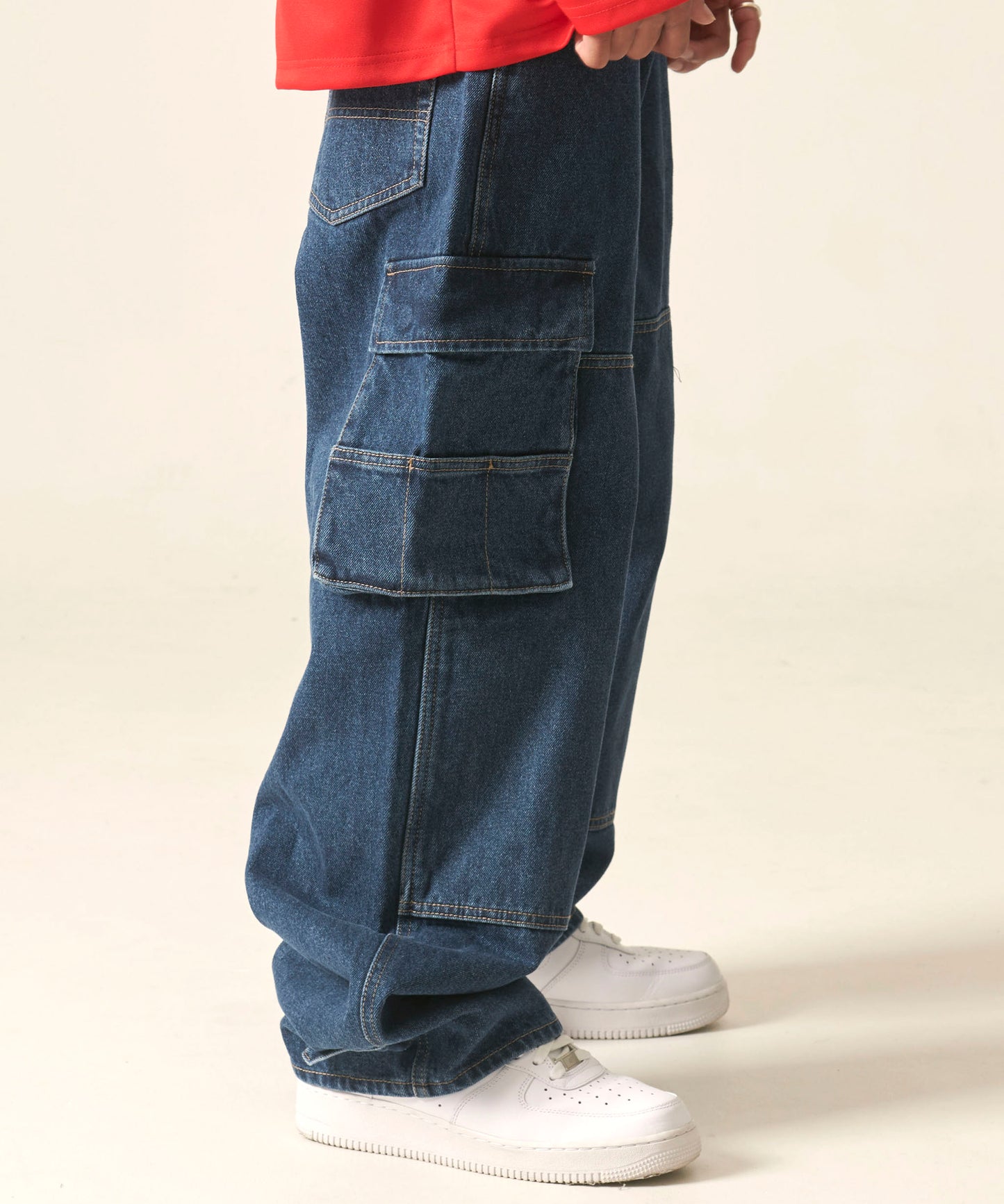 DENIM CARGO PANTS/デニムカーゴパンツ【FAM-42505】