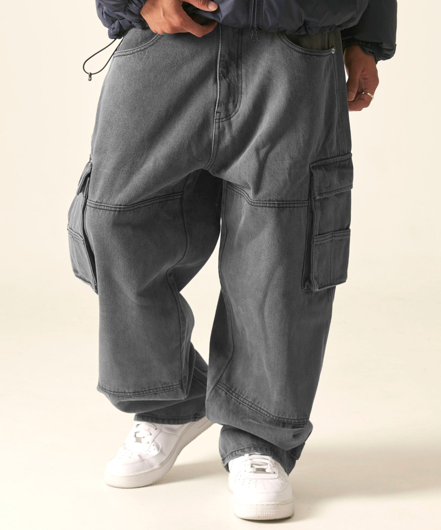 DENIM CARGO PANTS/デニムカーゴパンツ【FAM-42505】