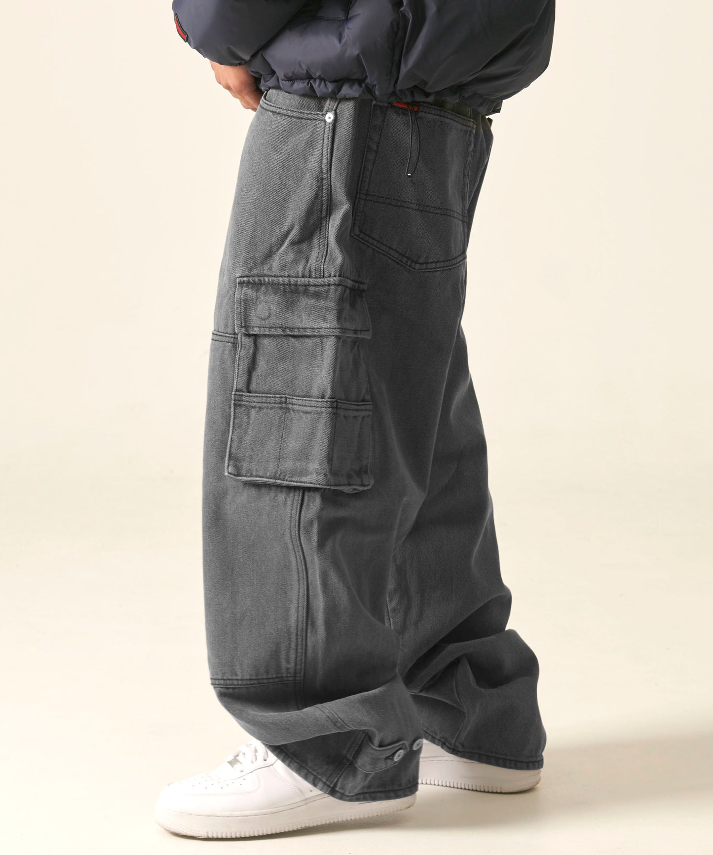 DENIM CARGO PANTS/デニムカーゴパンツ【FAM-42505】