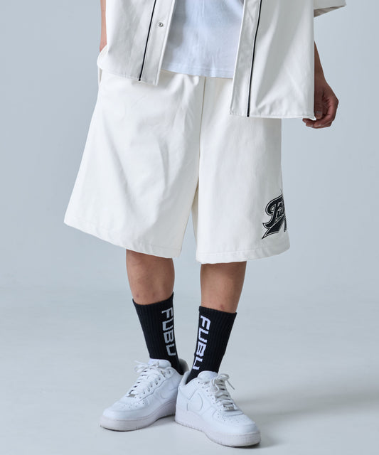 FAUX LEATHER SHORT PANTS/エコレザーショートパンツ【FAM-51509】