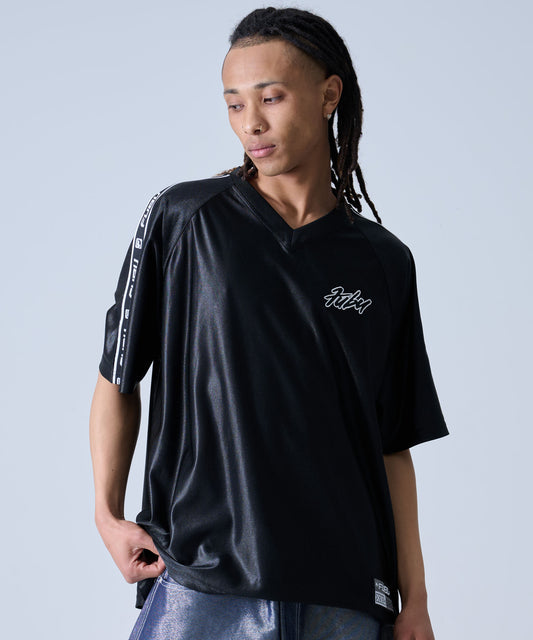 LOGO TAPE GAME SHIRT/ロゴテープゲームシャツ【FAM-51715】