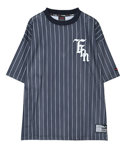 【NEW】MESH STRIPE T-SHIRT/メッシュストライプTシャツ【FAM-51716】
