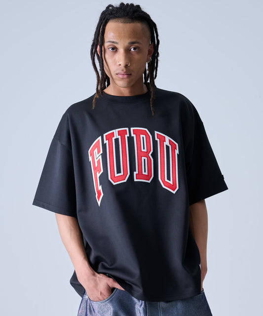 MESH LETTER LOGO T-SHIRT/メッシュレターロゴTシャツ【FAM-51725】