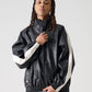 FAUX LEATHER TRACK JACKET/フェイクレザー トラックジャケット【FAM-52300】