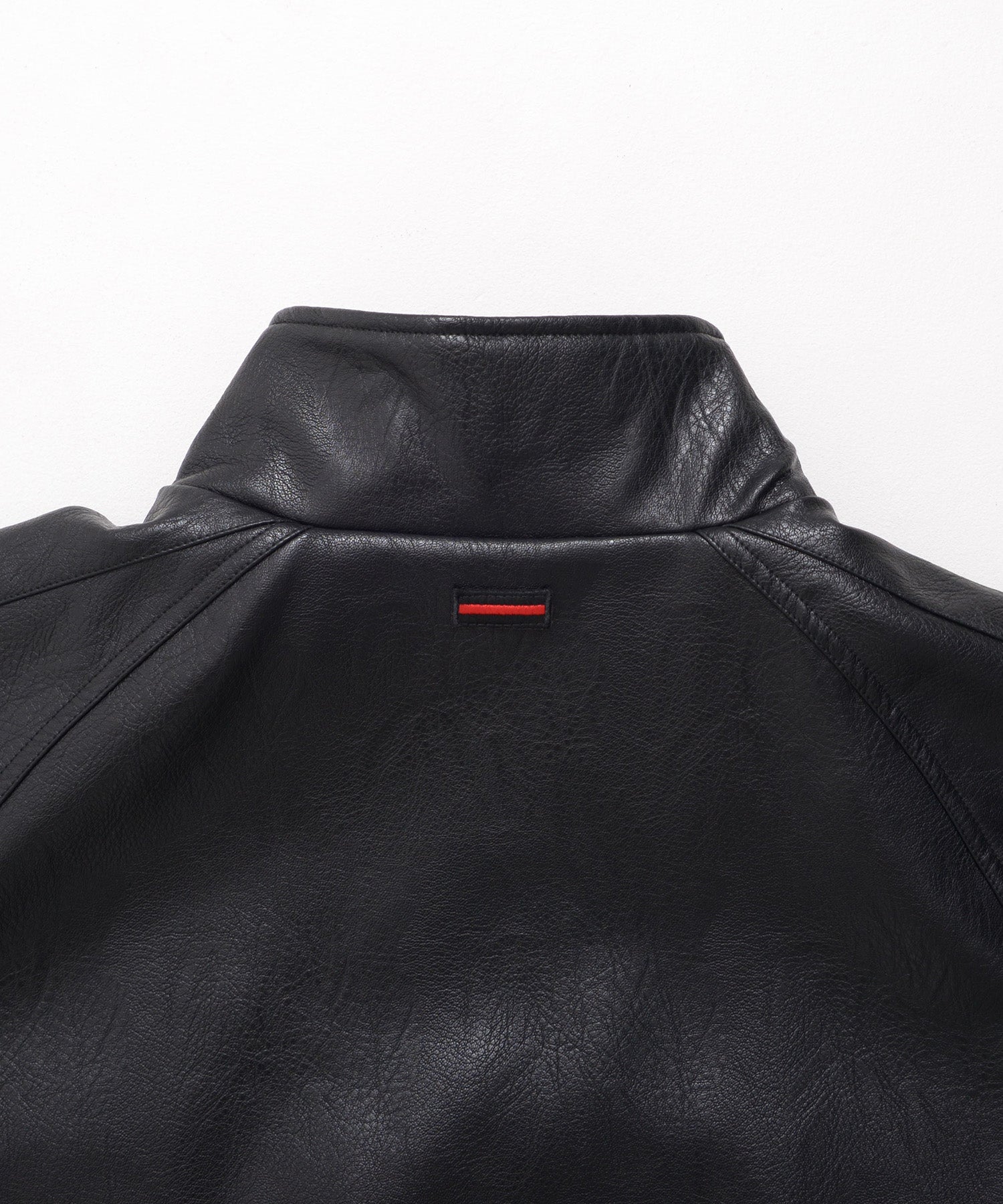 FUBU フブ スタンドパッチ レザー ジャケット。FUBUはアメリカの代表的