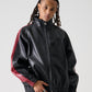 FAUX LEATHER TRACK JACKET/フェイクレザー トラックジャケット【FAM-52300】