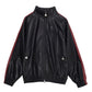 FAUX LEATHER TRACK JACKET/フェイクレザー トラックジャケット【FAM-52300】