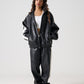 FAUX LEATHER TRACK JACKET/フェイクレザー トラックジャケット【FAM-52300】
