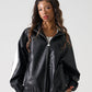 FAUX LEATHER TRACK JACKET/フェイクレザー トラックジャケット【FAM-52300】