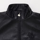 FAUX LEATHER TRACK JACKET/フェイクレザー トラックジャケット【FAM-52300】
