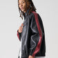 FAUX LEATHER TRACK JACKET/フェイクレザー トラックジャケット【FAM-52300】