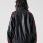 FAUX LEATHER TRACK JACKET/フェイクレザー トラックジャケット【FAM-52300】