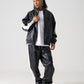 FAUX LEATHER TRACK JACKET/フェイクレザー トラックジャケット【FAM-52300】