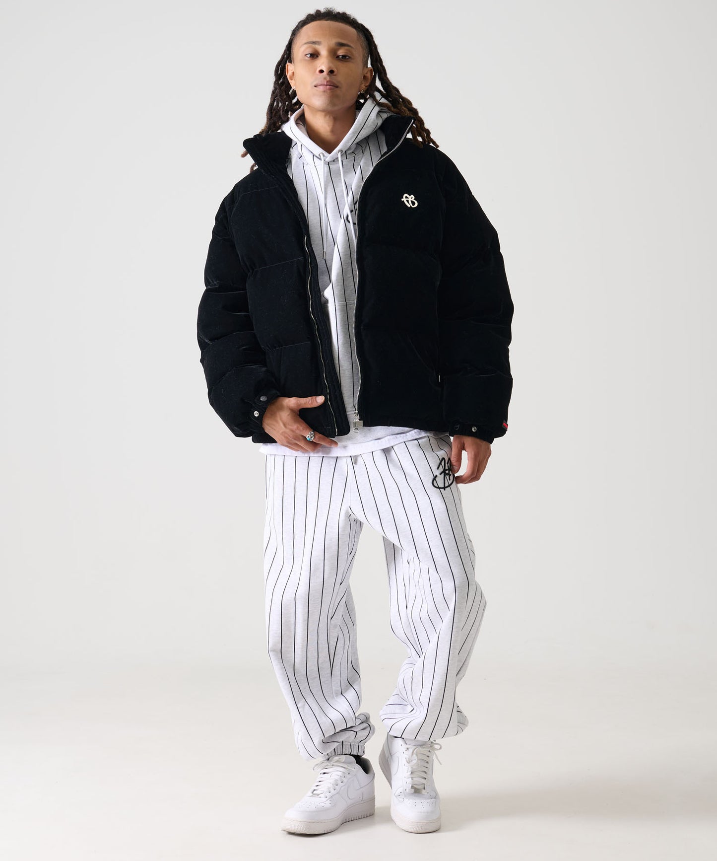 【NEW】VELOR PUFFER JACKET/ベロアパファージャケット【FAM-52301】
