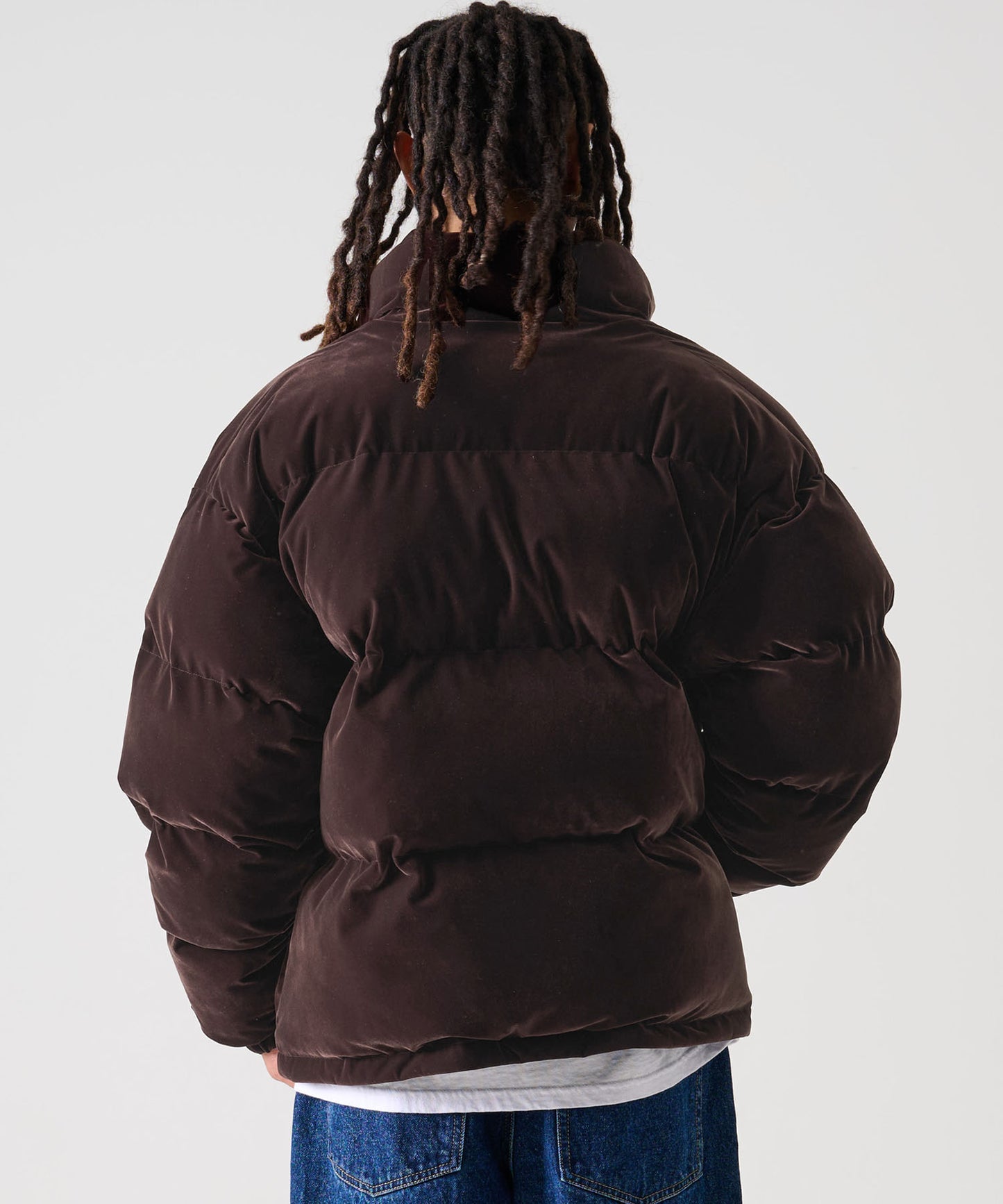 【NEW】VELOR PUFFER JACKET/ベロアパファージャケット【FAM-52301】