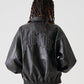 FAUX LEATHER STUDS PATCH JACKET/フェイクレザー スタンドパッチ ジャケット【FAM-52302】