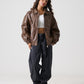 FAUX LEATHER STUDS PATCH JACKET/フェイクレザー スタンドパッチ ジャケット【FAM-52302】