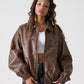 FAUX LEATHER STUDS PATCH JACKET/フェイクレザー スタンドパッチ ジャケット【FAM-52302】