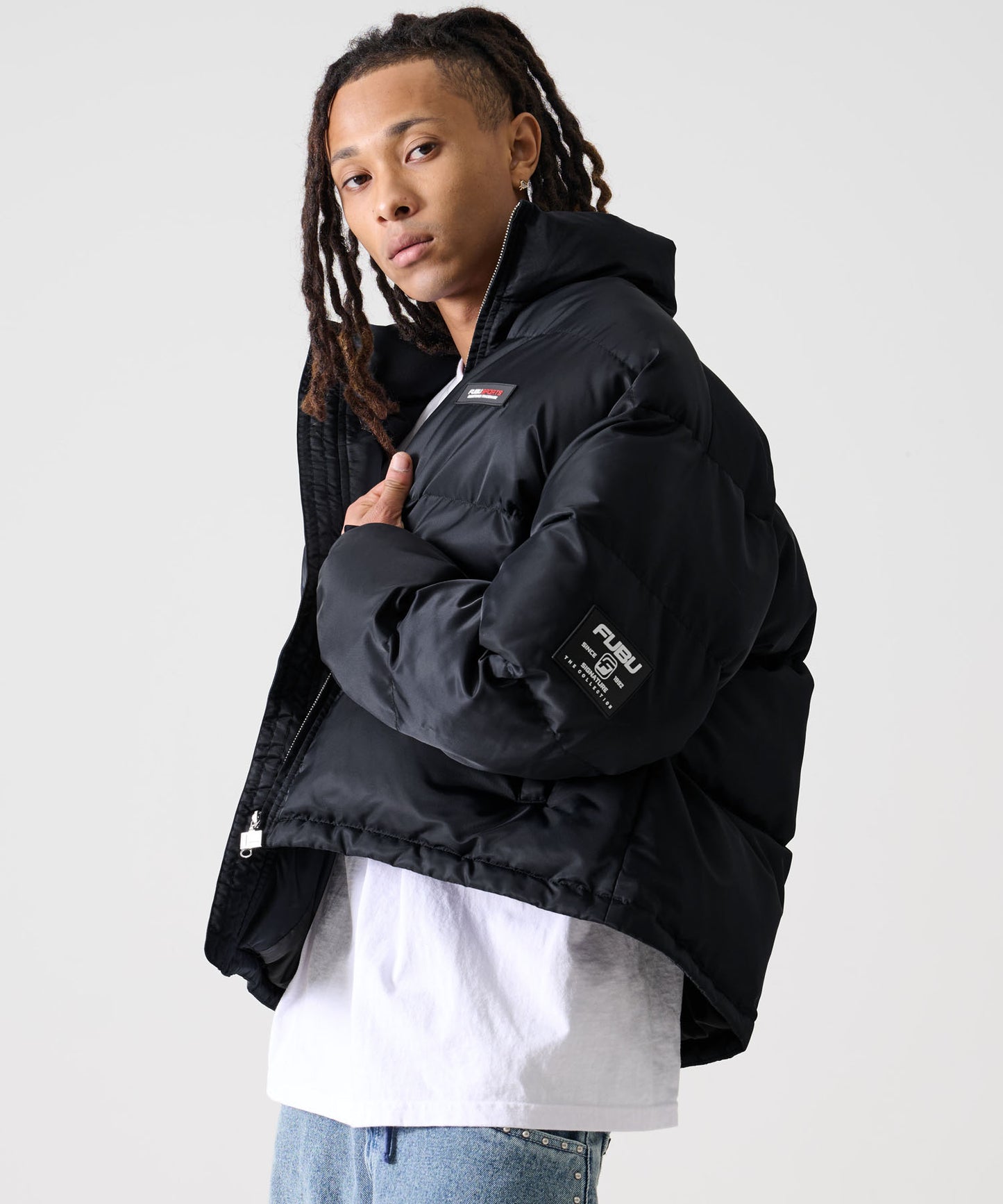 【NEW】【9月下旬発送予定】SHORT NYLON TWILL PUFFER JACKET/ショートナイロンツイルパファージャケット【FAM-52303】