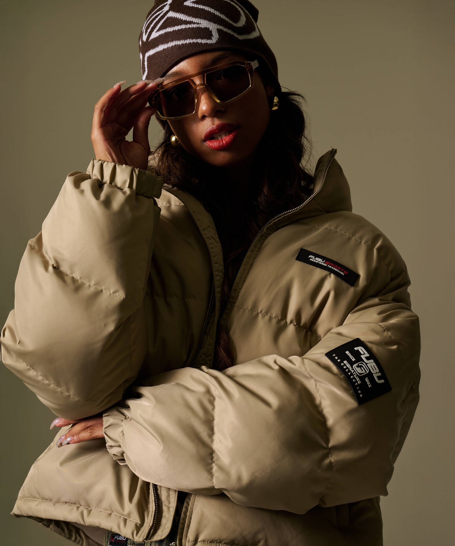 【NEW】【9月下旬発送予定】SHORT NYLON TWILL PUFFER JACKET/ショートナイロンツイルパファージャケット【FAM-52303】