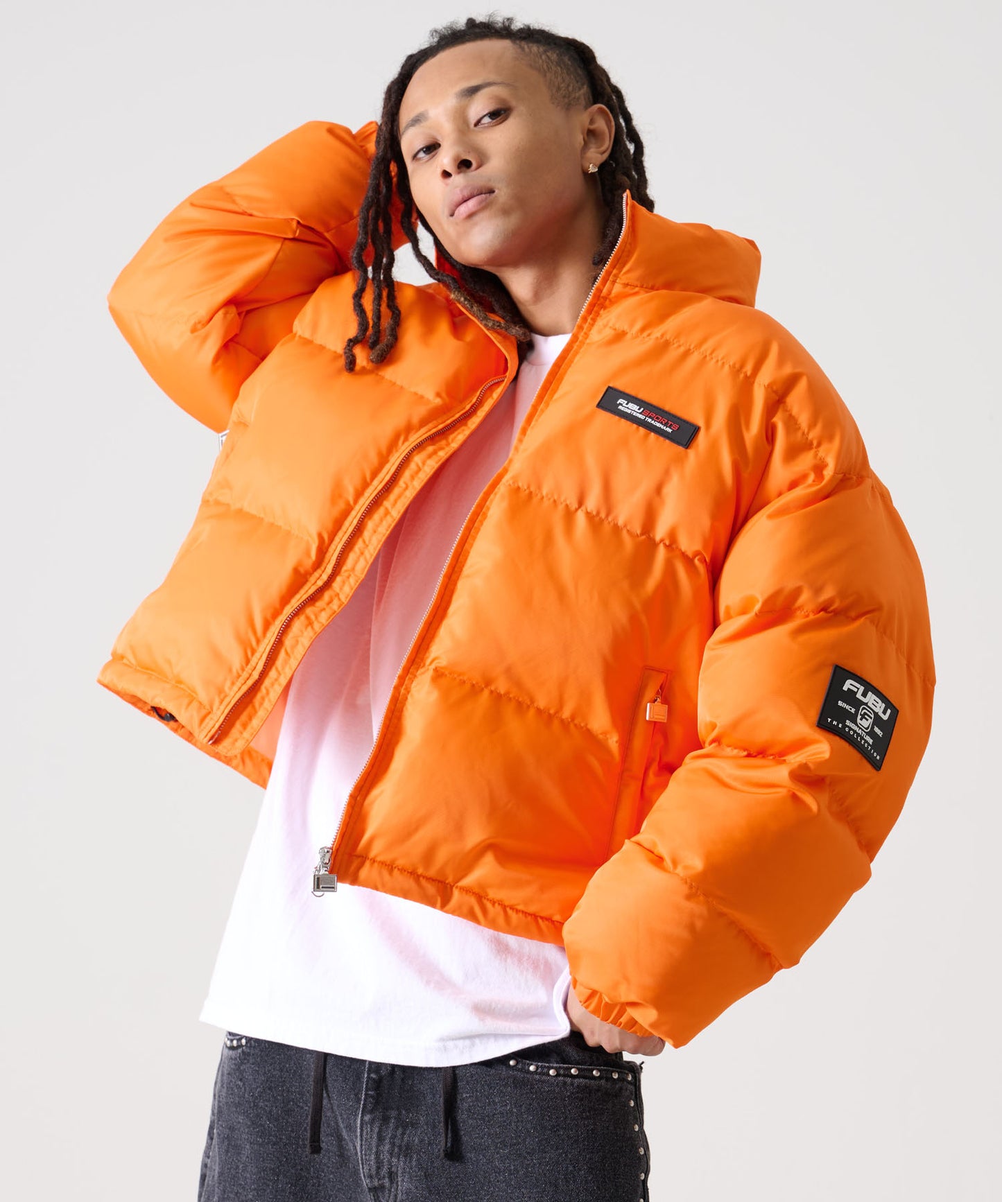 【NEW】【9月下旬発送予定】SHORT NYLON TWILL PUFFER JACKET/ショートナイロンツイルパファージャケット【FAM-52303】