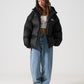 【NEW】【9月下旬発送予定】NYLON PUFFER HOODED JACKET/フード付きナイロンパファージャケット【FAM-52305】
