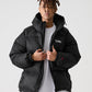 【NEW】【9月下旬発送予定】NYLON PUFFER HOODED JACKET/フード付きナイロンパファージャケット【FAM-52305】