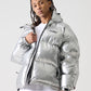 【NEW】【9月下旬発送予定】NYLON PUFFER HOODED JACKET/フード付きナイロンパファージャケット【FAM-52305】