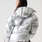 【NEW】【9月下旬発送予定】NYLON PUFFER HOODED JACKET/フード付きナイロンパファージャケット【FAM-52305】