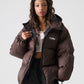 【NEW】【9月下旬発送予定】NYLON PUFFER HOODED JACKET/フード付きナイロンパファージャケット【FAM-52305】