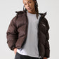 【NEW】【9月下旬発送予定】NYLON PUFFER HOODED JACKET/フード付きナイロンパファージャケット【FAM-52305】