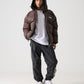 【NEW】【9月下旬発送予定】NYLON PUFFER HOODED JACKET/フード付きナイロンパファージャケット【FAM-52305】