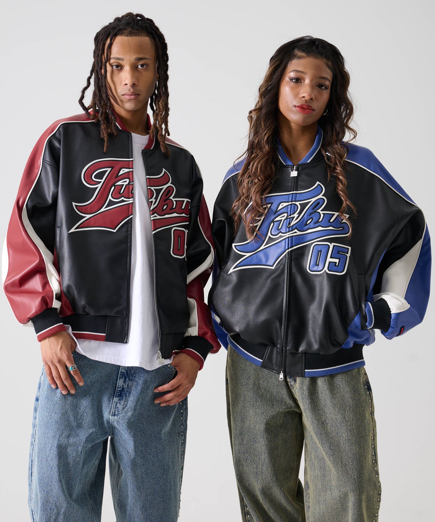【NEW】【9月下旬発送予定】FAUX LEATHER GAME JACKET/フェイクレザー ゲームジャケット【FAM-52306】