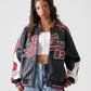 【NEW】【9月下旬発送予定】FAUX LEATHER GAME JACKET/フェイクレザー ゲームジャケット【FAM-52306】