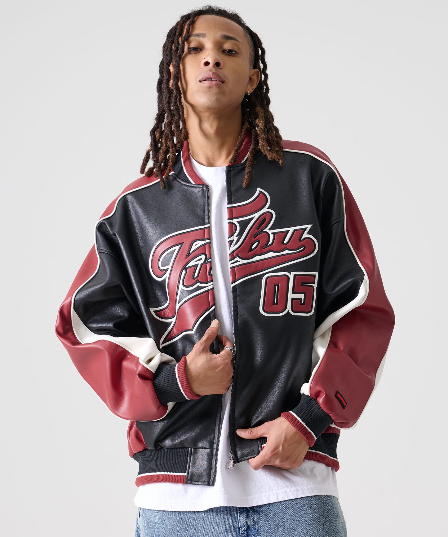【NEW】【9月下旬発送予定】FAUX LEATHER GAME JACKET/フェイクレザー ゲームジャケット【FAM-52306】