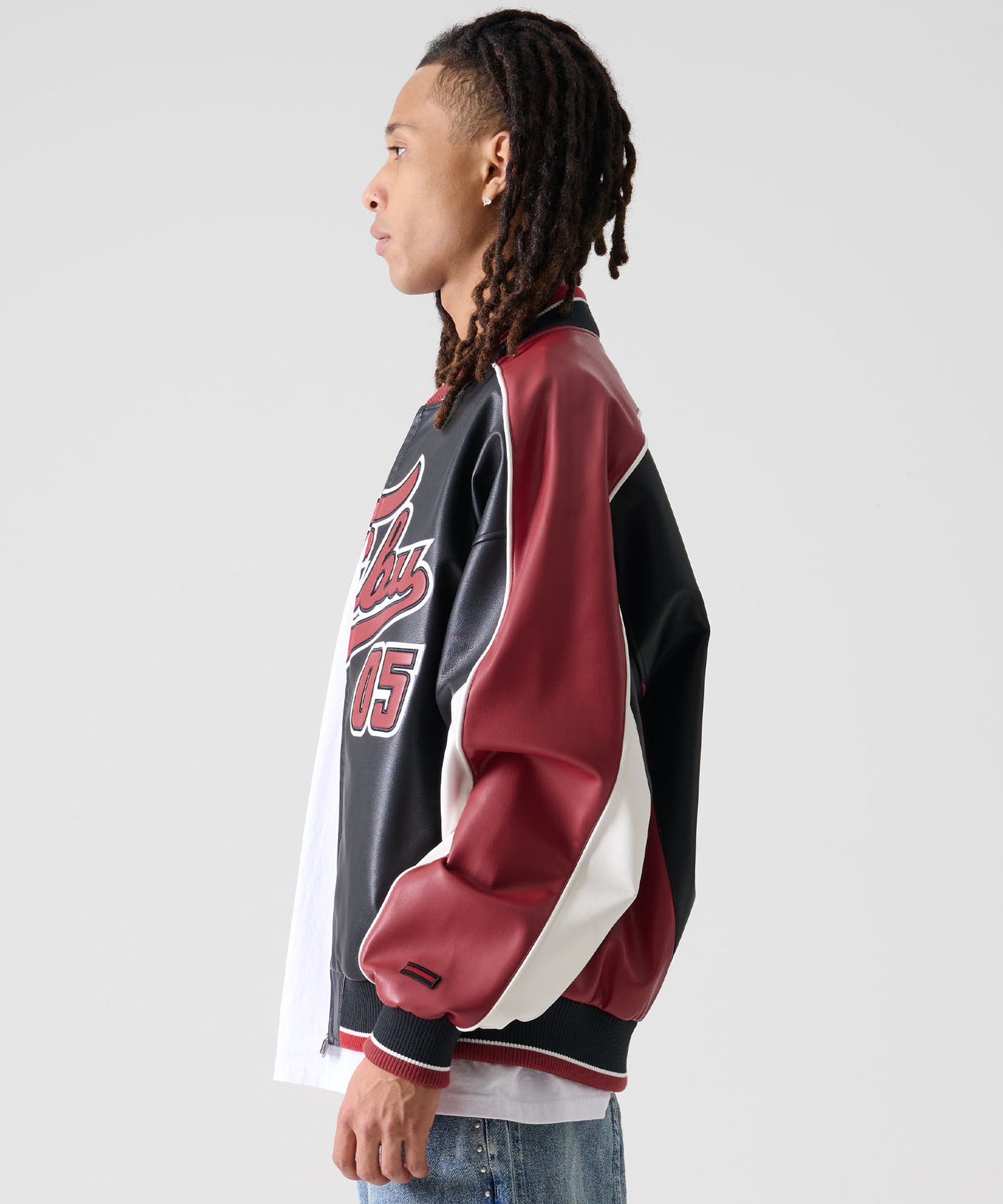 【NEW】【9月下旬発送予定】FAUX LEATHER GAME JACKET/フェイクレザー ゲームジャケット【FAM-52306】
