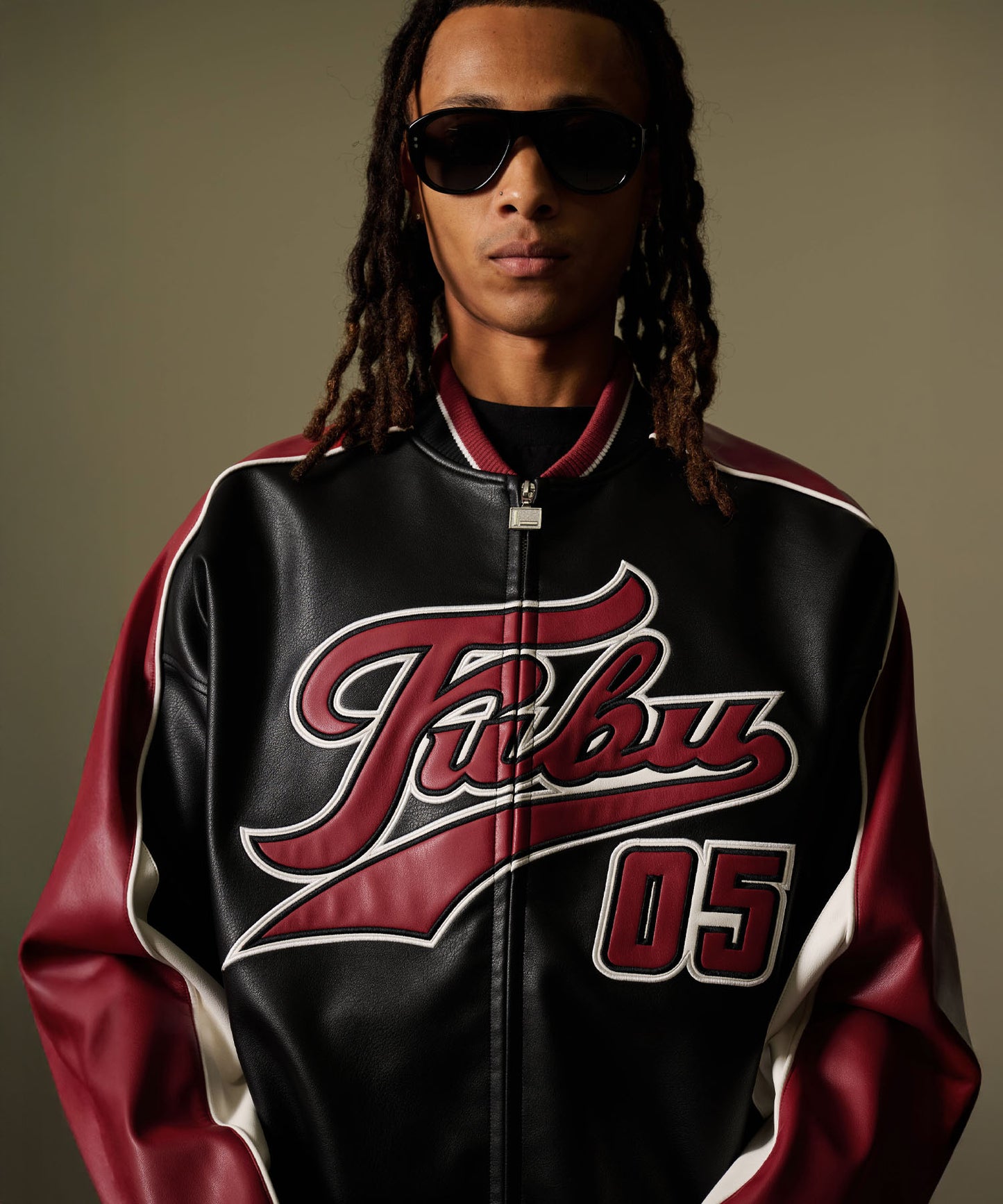 【NEW】【9月下旬発送予定】FAUX LEATHER GAME JACKET/フェイクレザー ゲームジャケット【FAM-52306】