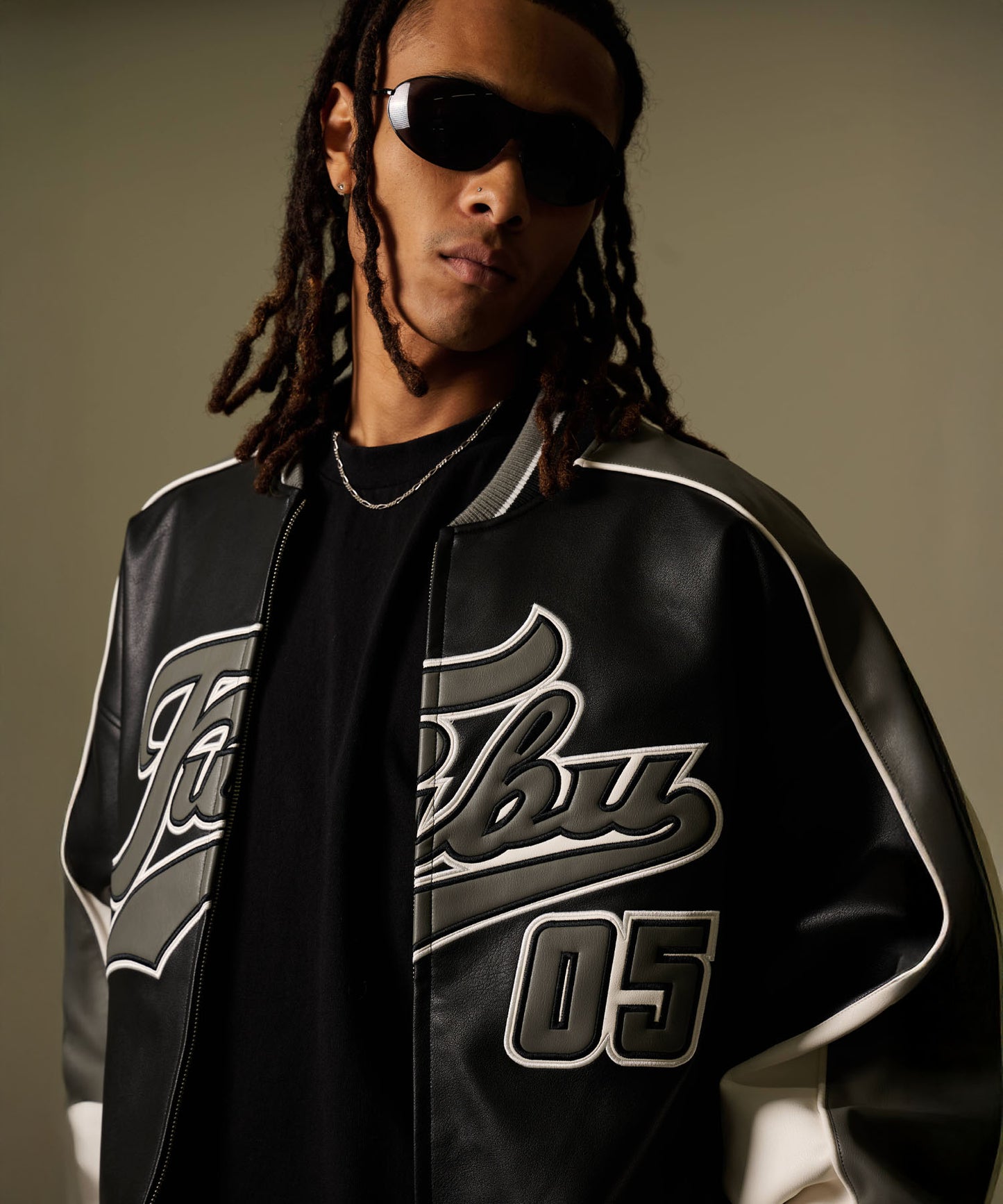 【NEW】【9月下旬発送予定】FAUX LEATHER GAME JACKET/フェイクレザー ゲームジャケット【FAM-52306】