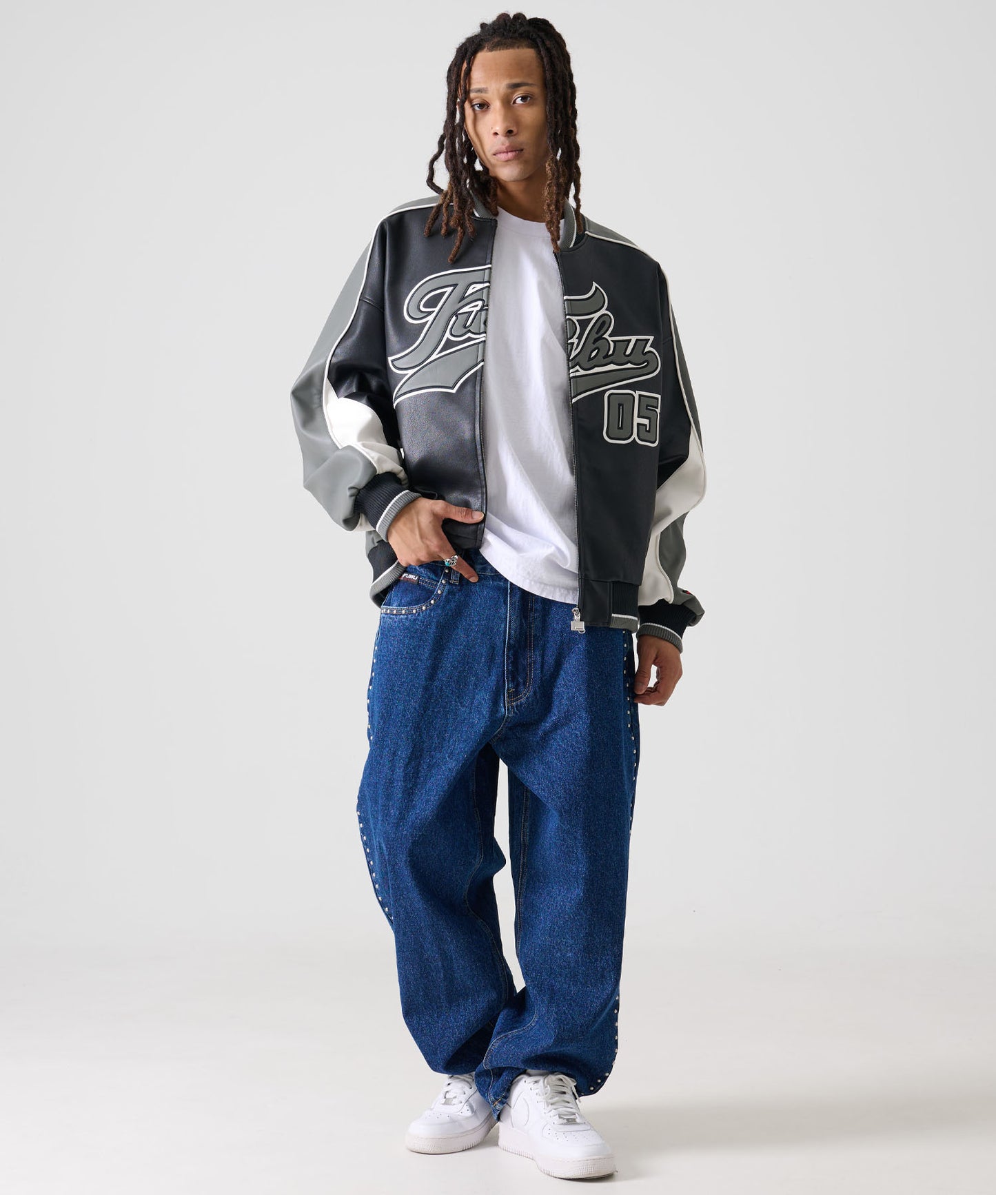 【NEW】【9月下旬発送予定】FAUX LEATHER GAME JACKET/フェイクレザー ゲームジャケット【FAM-52306】