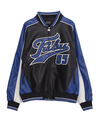 【年末SALE30%OFF】FAUX LEATHER GAME JACKET/フェイクレザー ゲームジャケット【FAM-52306】