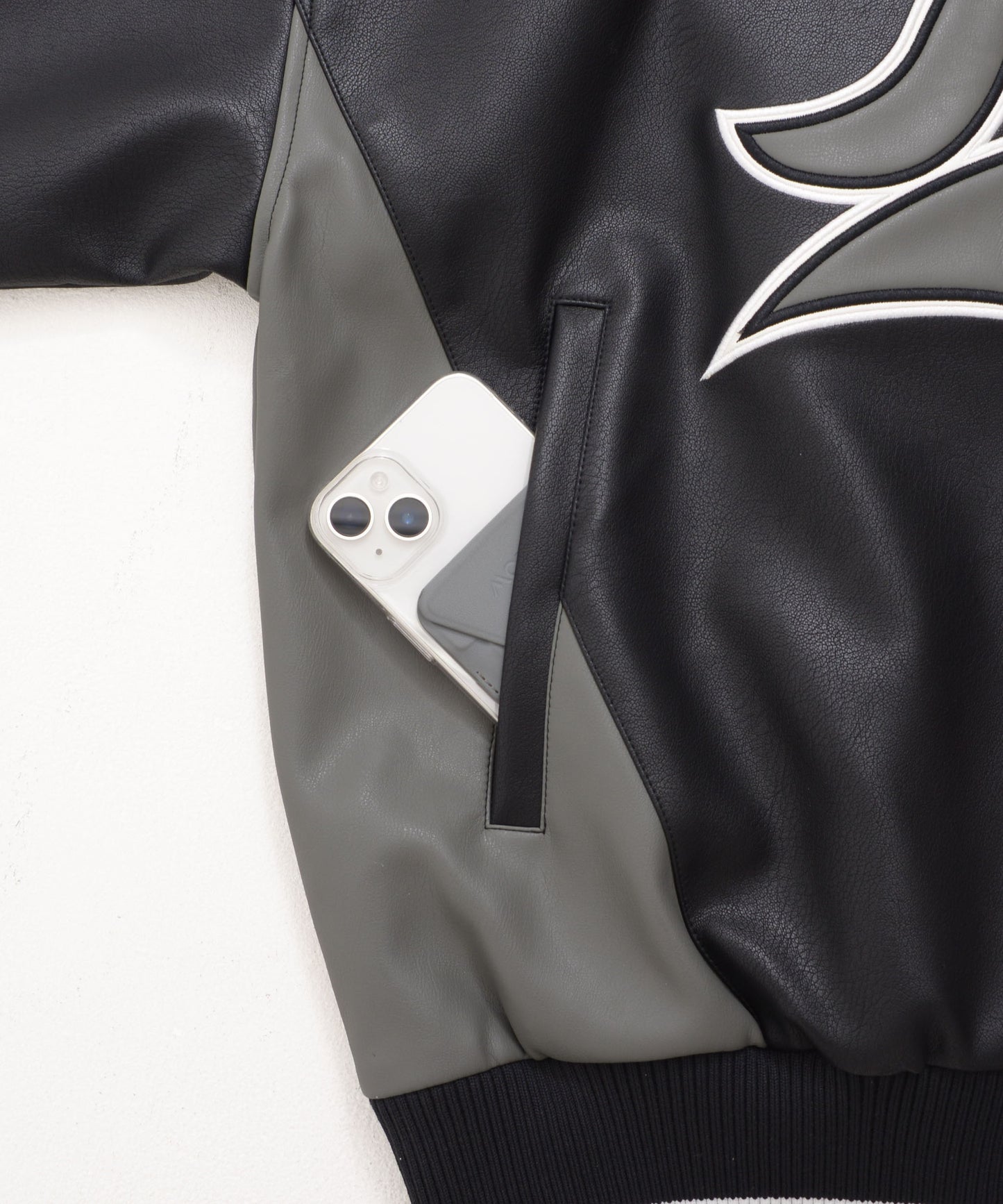【NEW】【9月下旬発送予定】FAUX LEATHER GAME JACKET/フェイクレザー ゲームジャケット【FAM-52306】