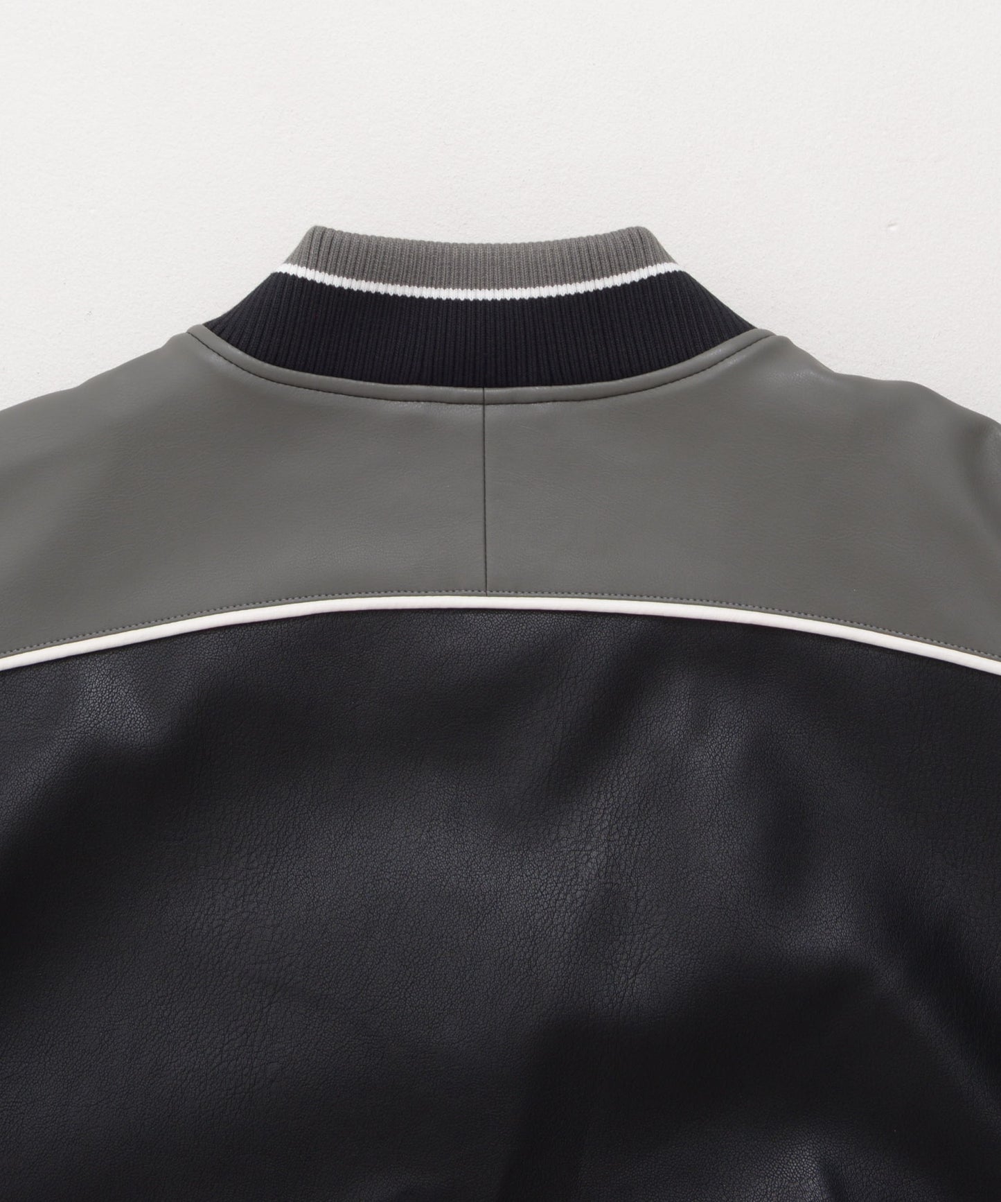 【NEW】【9月下旬発送予定】FAUX LEATHER GAME JACKET/フェイクレザー ゲームジャケット【FAM-52306】