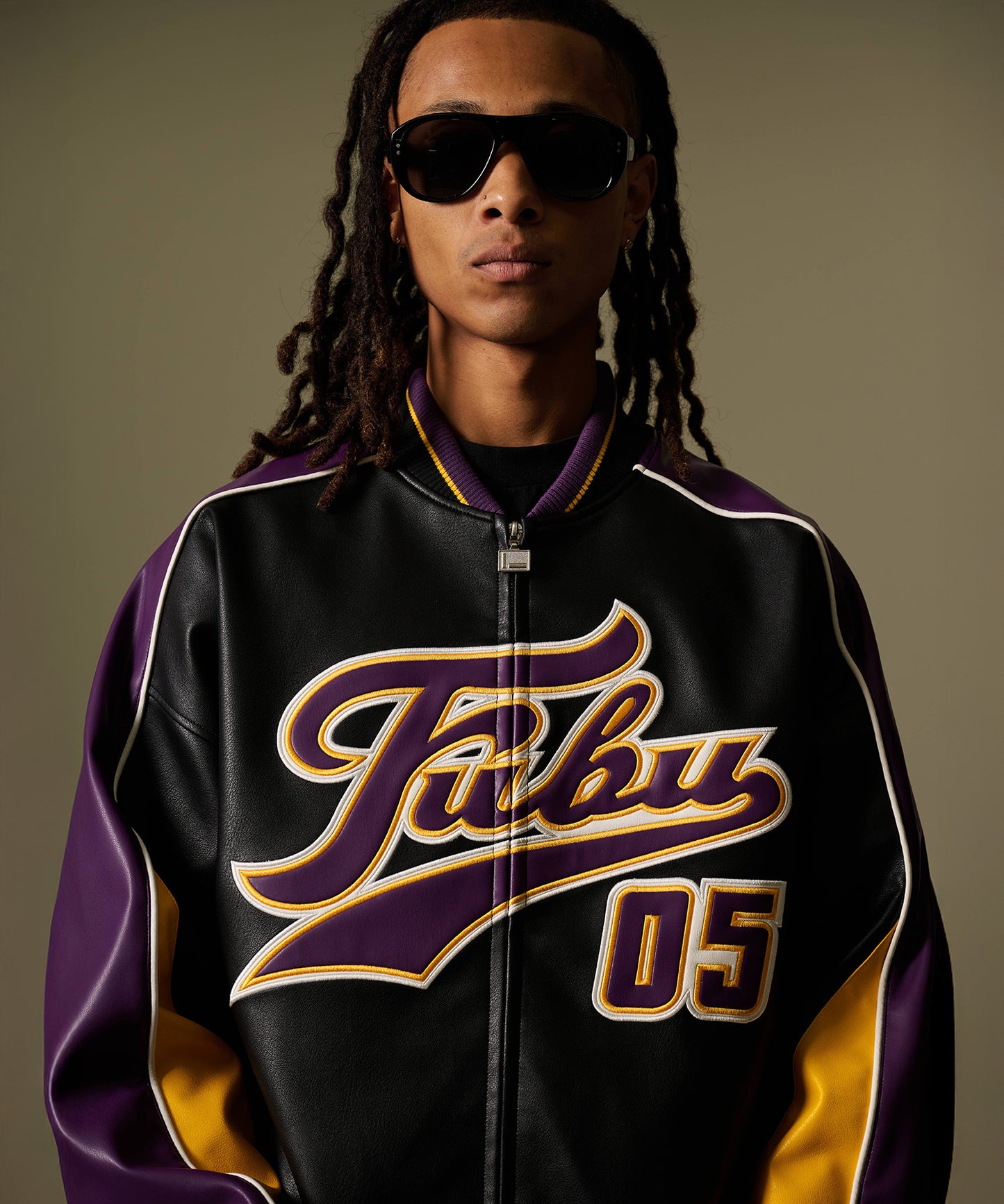 【年末SALE30%OFF】FAUX LEATHER GAME JACKET/フェイクレザー ゲームジャケット【FAM-52306】