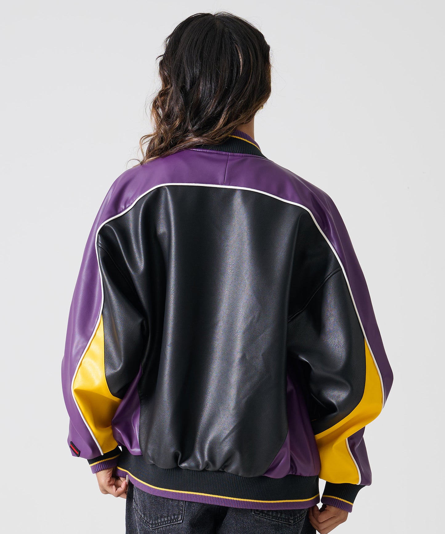 【年末SALE30%OFF】FAUX LEATHER GAME JACKET/フェイクレザー ゲームジャケット【FAM-52306】