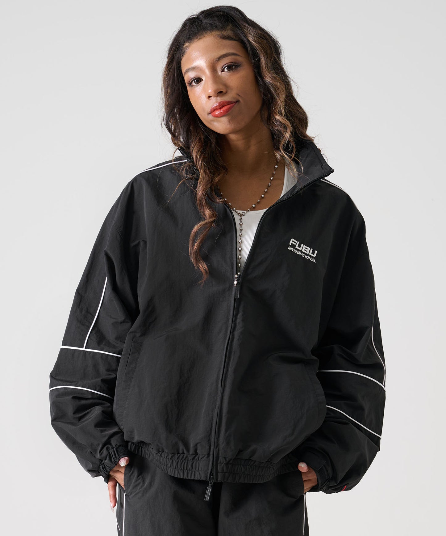 【NEW】NYLON TRACK JACKET/ナイロン トラックジャケット【FAM-52308】