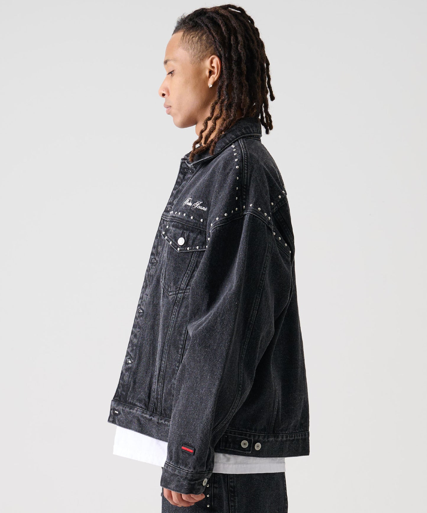 【NEW】STUDS DENIM JACKET/スタッド付きデニムジャケット【FAM-52309】