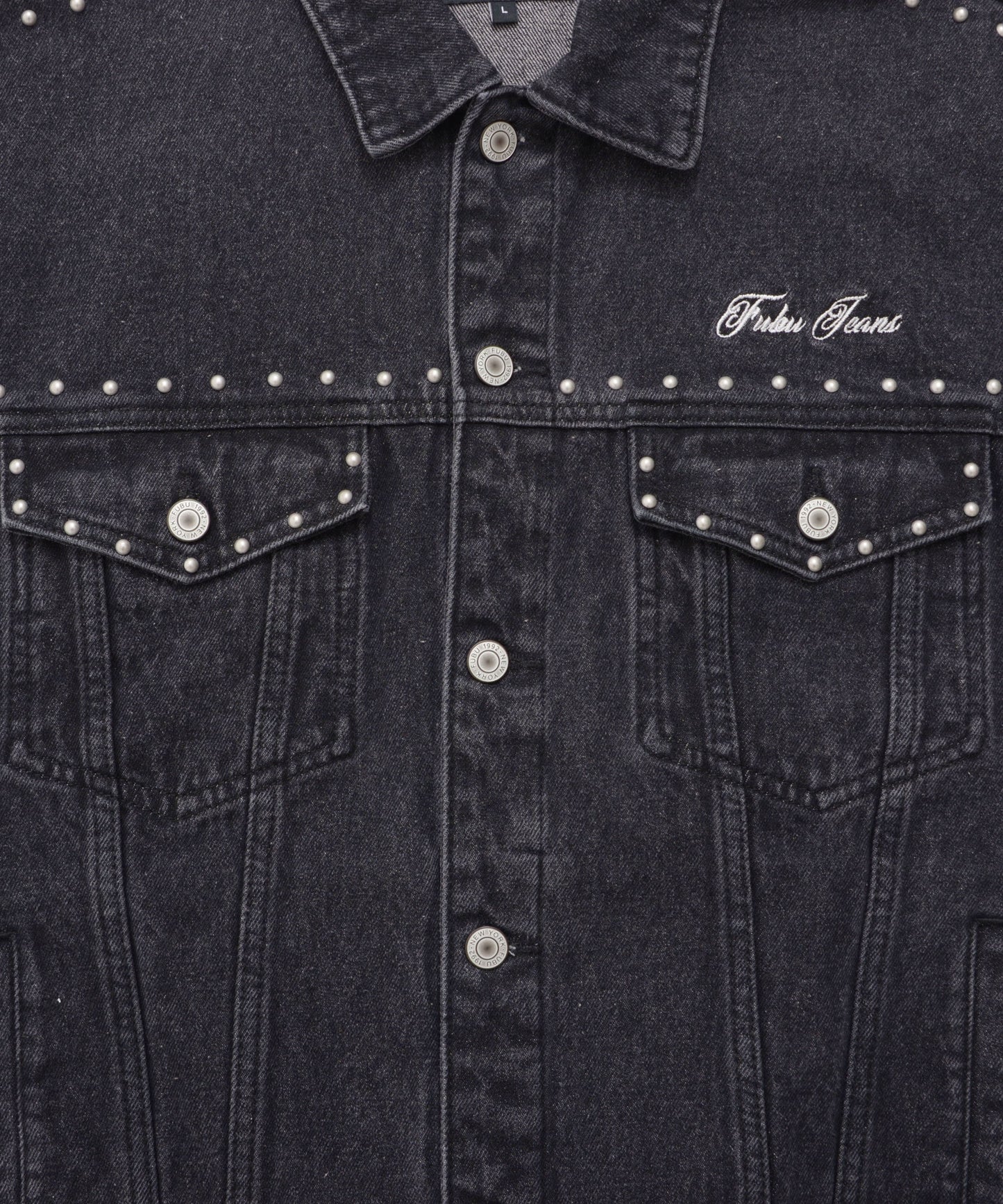 【NEW】STUDS DENIM JACKET/スタッド付きデニムジャケット【FAM-52309】