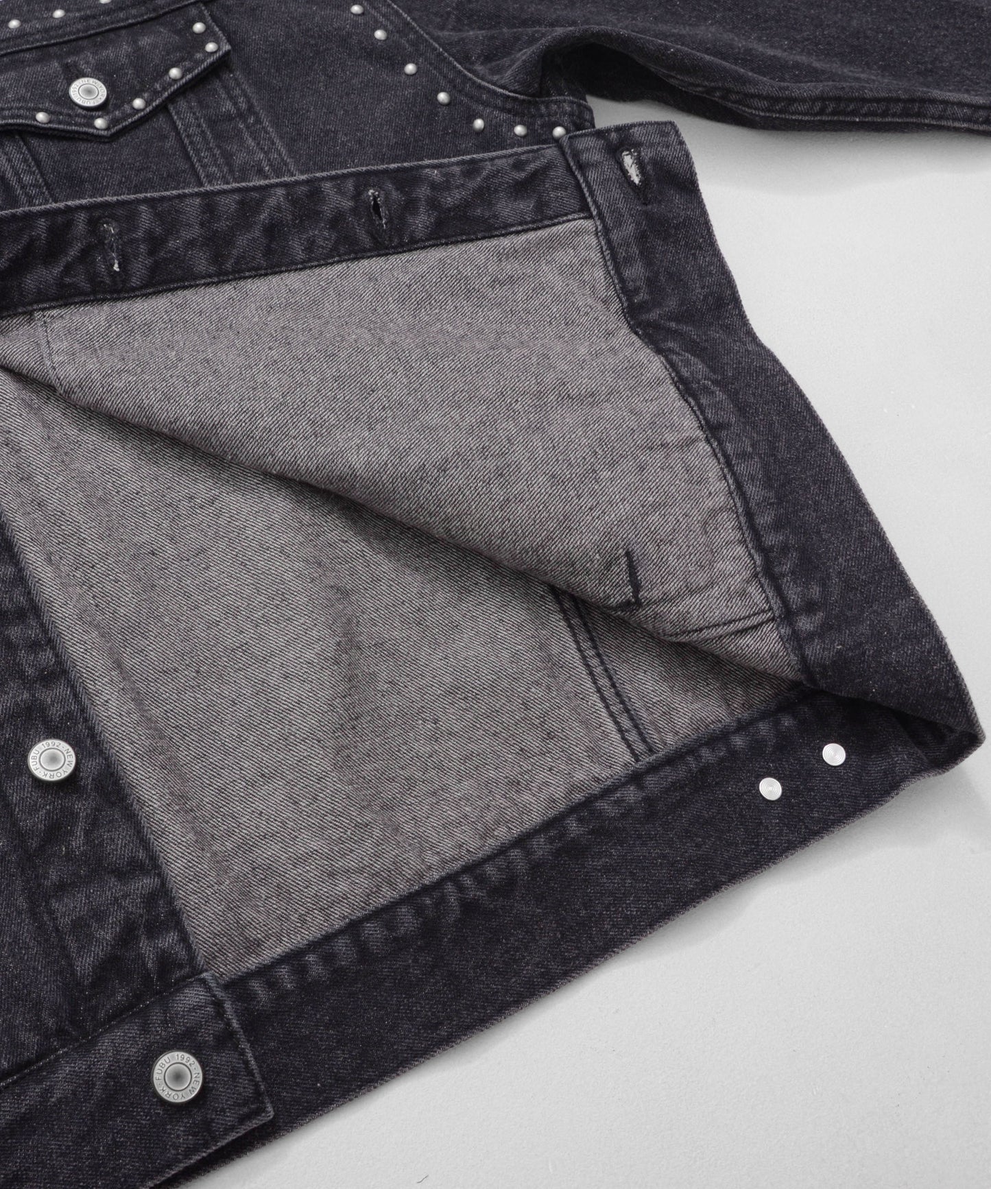 【NEW】STUDS DENIM JACKET/スタッド付きデニムジャケット【FAM-52309】