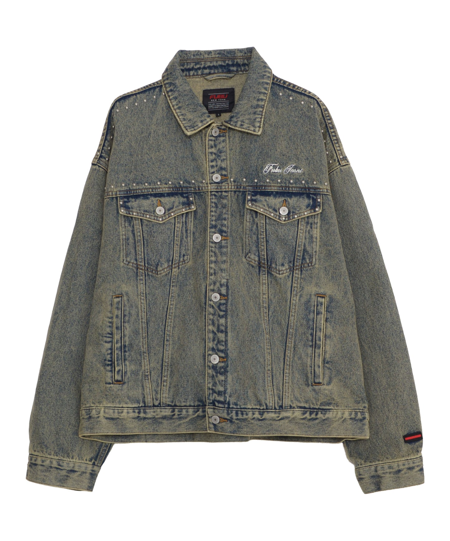 【NEW】STUDS DENIM JACKET/スタッド付きデニムジャケット【FAM-52309】
